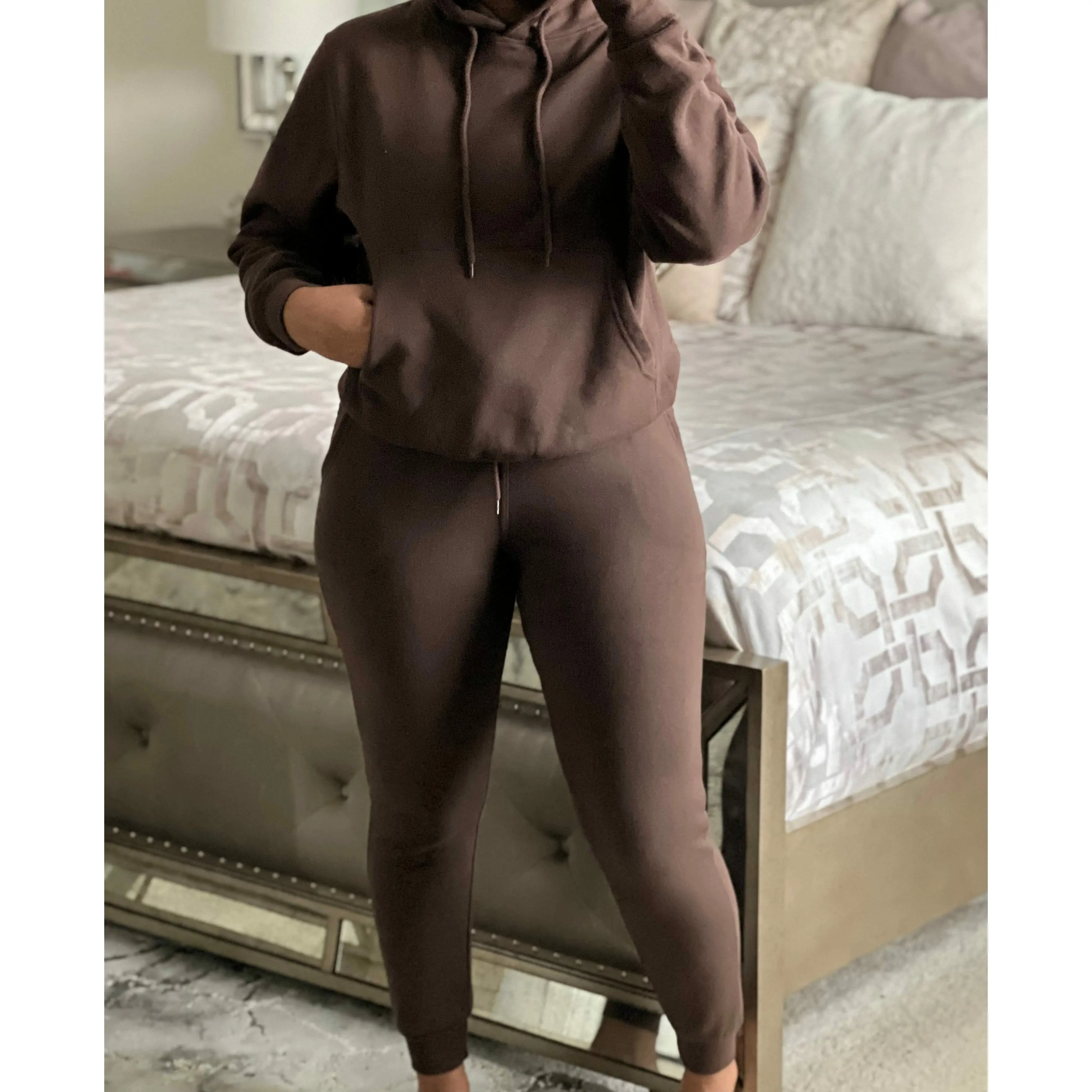 Hoodie Chocolate Jogger Set