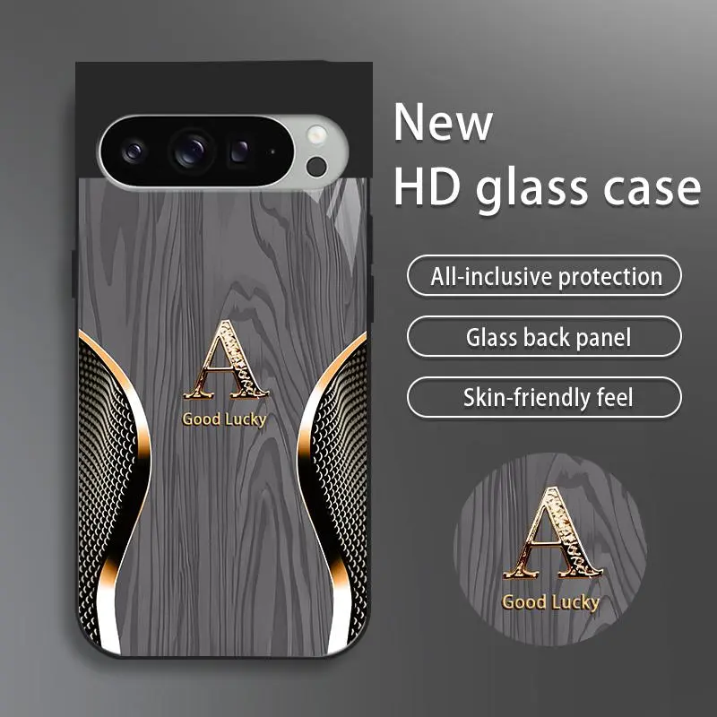 Suitable for [Google Pixel 9 Pro Xl] Brand new premium phone case, drop-proof and fingerprint-resistant，sophisticated and minimalist design, with 26 English letters to choose from YM99