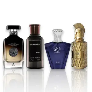 Bharara | Bharara King + Atralia | Absolute Noir + Afnan | Turathi + Le Falcone | Al Muharib Alpha | Eau De Parfum | 100 ml - 3.4 oz | Citrus - Musky & Woody Notes