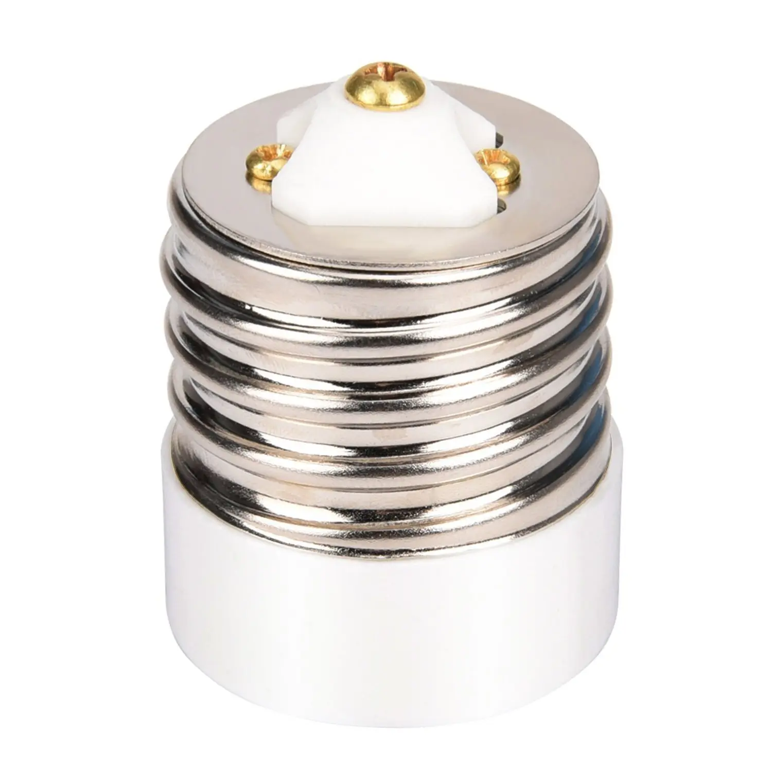 YiLighting Porcelain Mogul Base (E39) to Medium Base (E26/E27) Antique Light Lamp Adapter Converter Reducer NOT A 3-WAY SOCKET