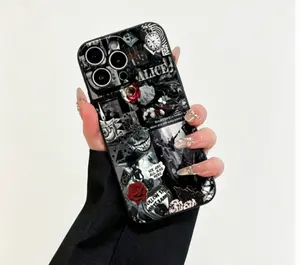 Whimsical Alice in Wonderland Smartphone Case, TPU Casing with Enchanting Quotes & Characters, Cellphone/Handheld Accessories for iPhone 17, 16, 16 ProMax, 15, 15 ProMax, 14, 13, 12, 11 Pro Models