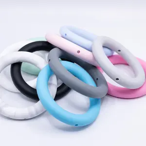 65mm Round Ring Silicone Focal Beads Accessory