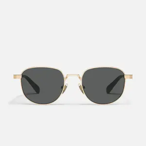 QUAY - BORN READY Retro Round Sunglasses with Tapered Metal Temples Adjustable Silicone Nose Pads for Effortless Cool and Instant Confidence