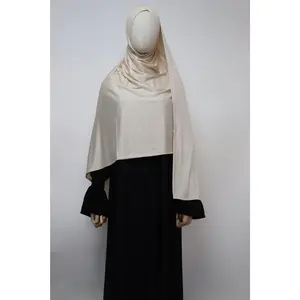 Premium Maxi Jersey Hijab - Bone