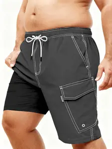 Big and Tal Men's 2-in-1 Swim Trunks,Compression Liner 10",Quick Dry,Zipper Pockets,TikTok Trend,quick dry swim truk eeshorts,clothing shorts,streetwear,stylebeach swimminng,Shorts for Summer,Outdoorfun Swimming Activewear SummerVibes