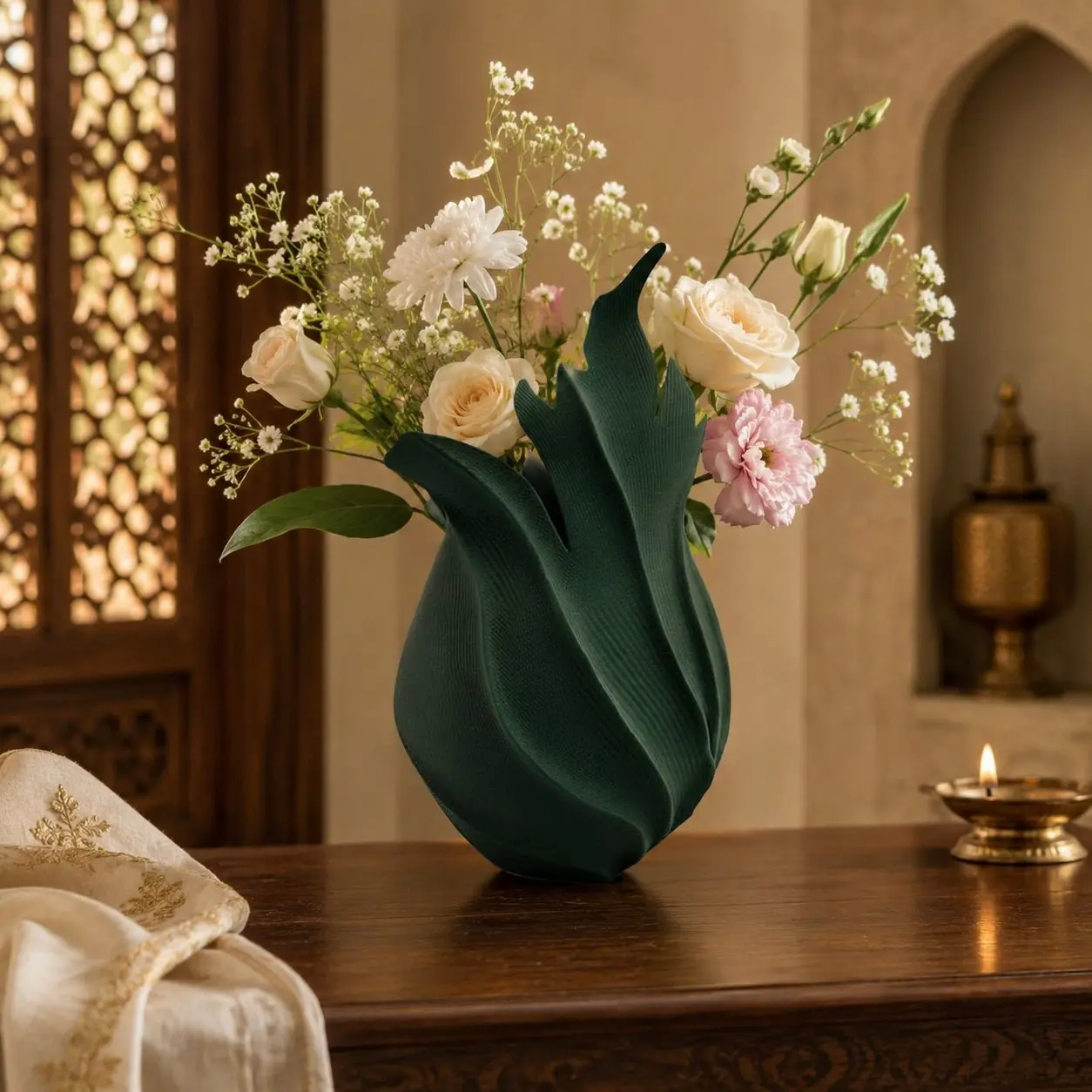 Ember Vase | Organic Boho Sculptural Decor Centerpiece