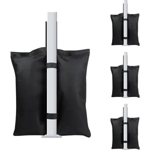 Canopy Weight Bags,4 Pack Heavy Duty Sand Pouch for Outdoor Gazebo  Shelter Pergola Tent,Empty Windproof Stabilizer Foot Weights
