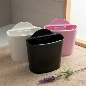 Wall-Mounted Hair Catcher with Strong Adhesive, No-Drill Bathroom Wall Mount, Long-Lasting Hair Collection, Anti-Clogging Design, Bathroom Accessory