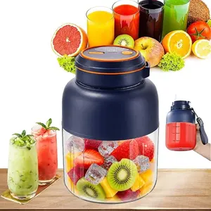 Portable Home Appliance Juicer, 44 oz (approx. 1.3 liters), Large Capacity USB Rechargeable Juicing Cup, Multi-functional Juicer with 38 Blades, Suitable for Making Smoothies and Liquid Foods, an Essential Portable Home Appliance for Summer