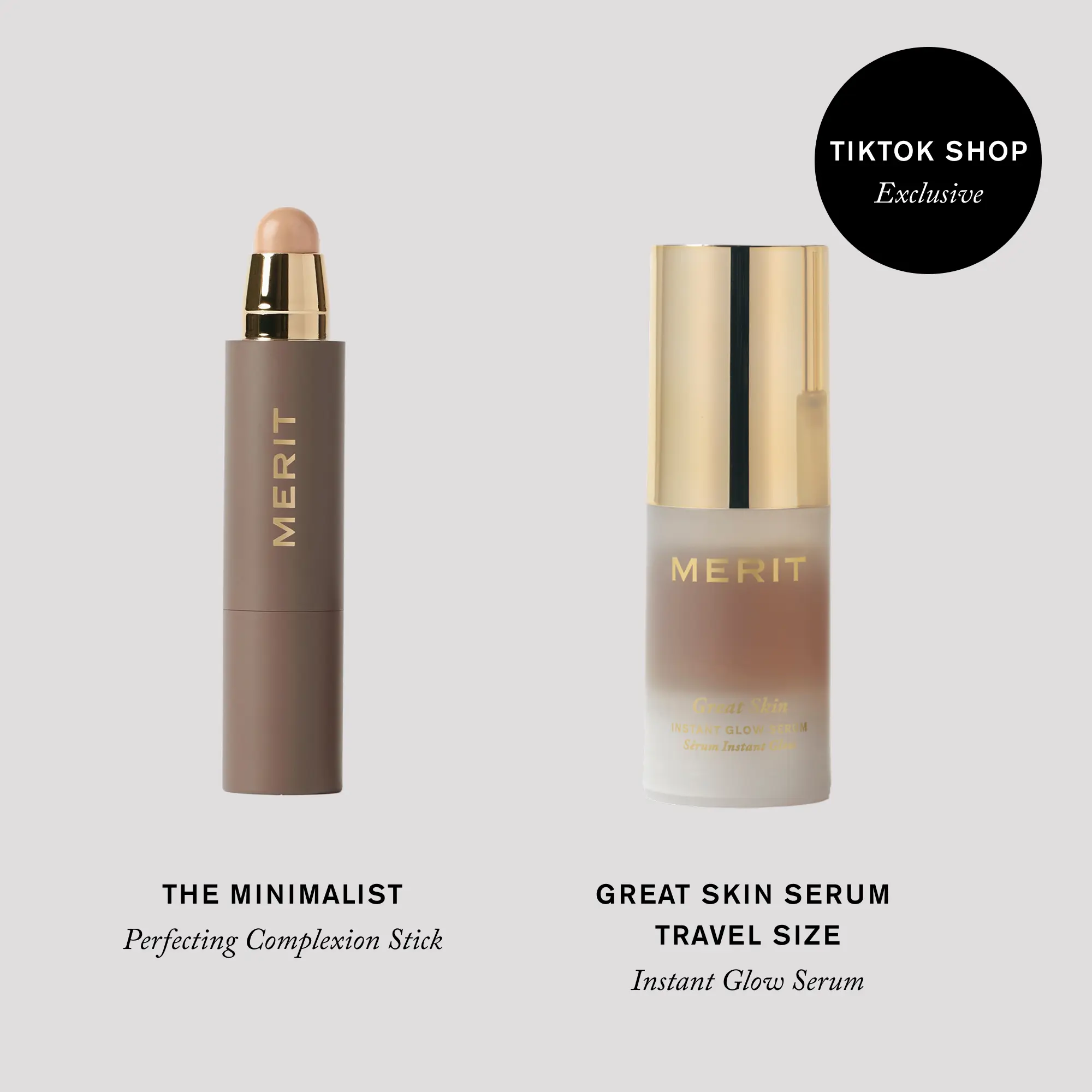 MERIT Prep + Base Duo - Complexion Stick & Travel Size Instant Glow Serum MERIT Prep + Base Duo - Complexion Stick & Travel Size Instant Glow Serum