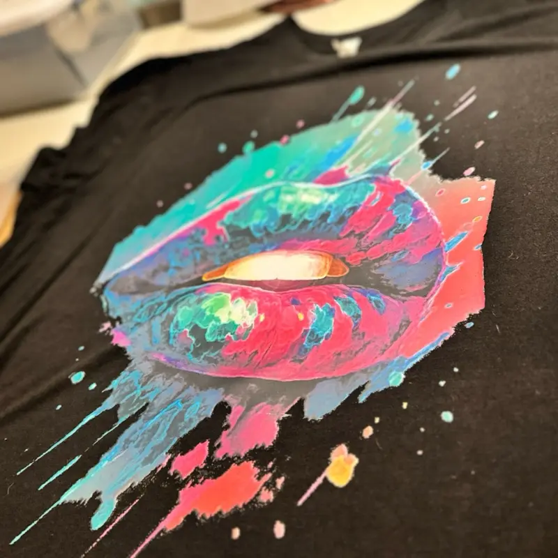 Stay Pressed Neon Lip Drip Tee – Premium Streetwear | Bella+Canvas Unisex