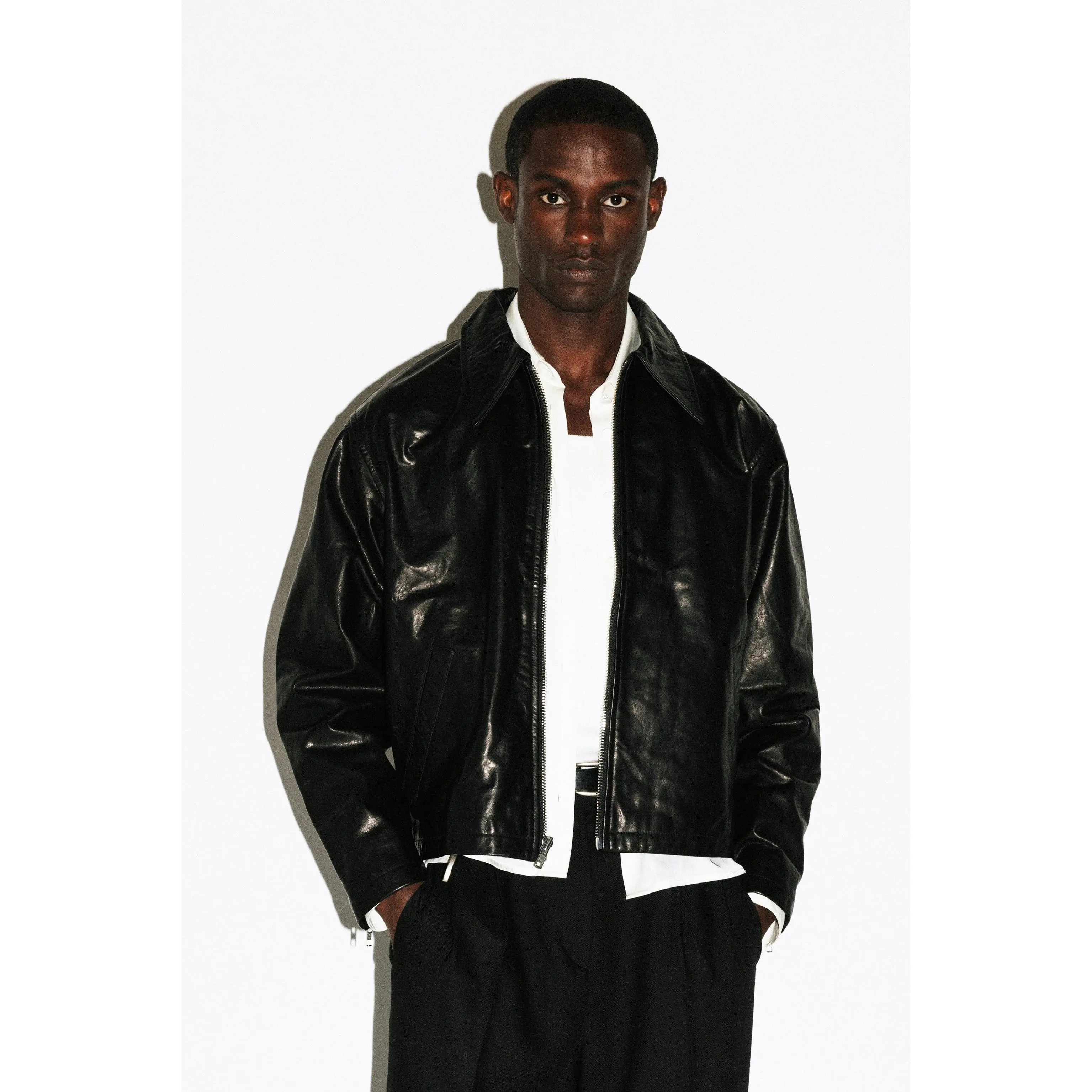 Fairfax Leather Blouson