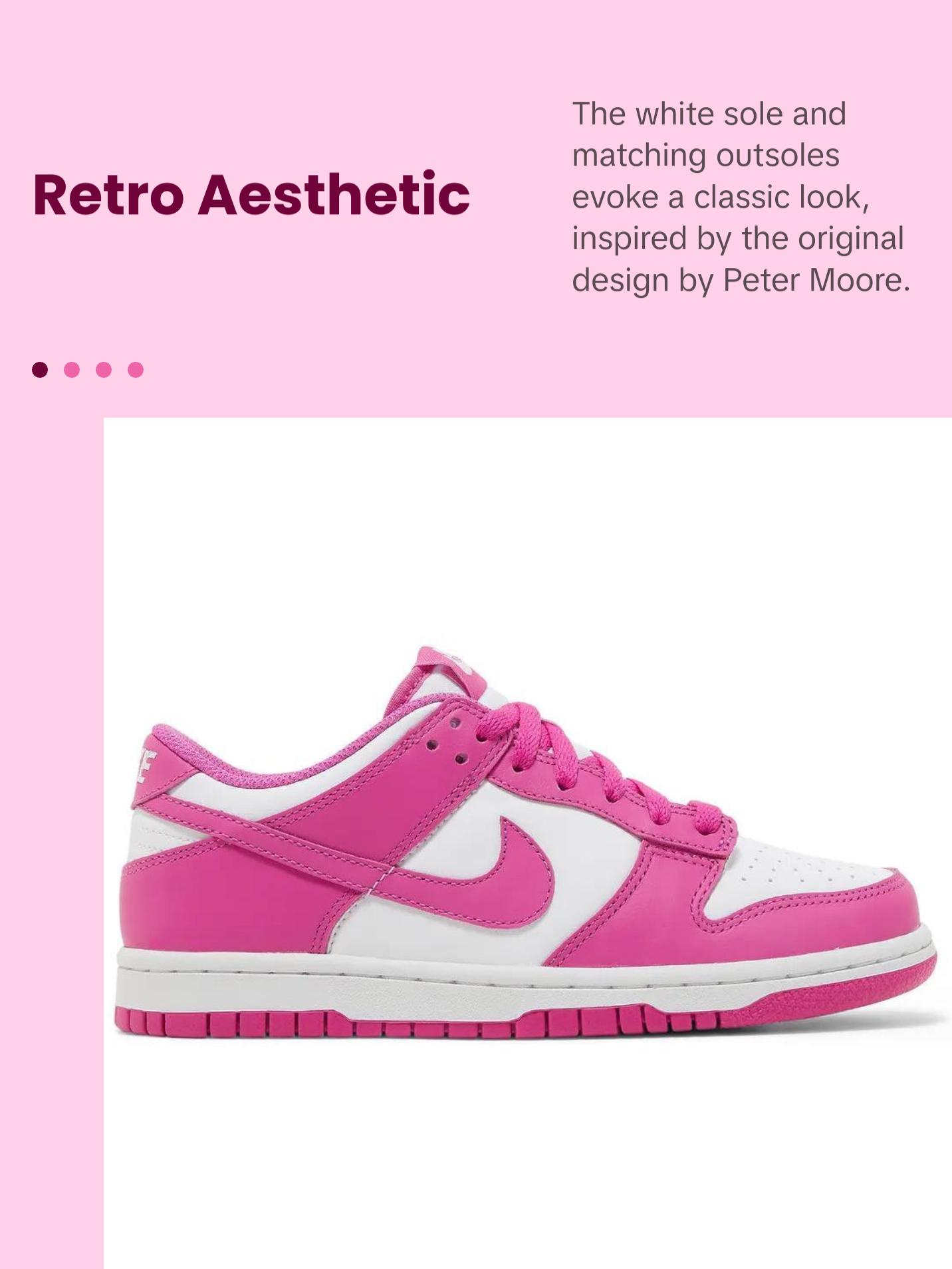 Nike Dunk Low “Active Fuchsia” Fashion Girl Sneakers Footwear Running Shoe