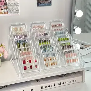 64-Piece Nail Art Tool Set Transparent Storage Box Plastic Packaging, Multi-Functional Jewelry Organizer for Polish Tips Diamonds Accessories Clear Storage Box, Beauty Supplies Organizer, Cosmetic Storage Box