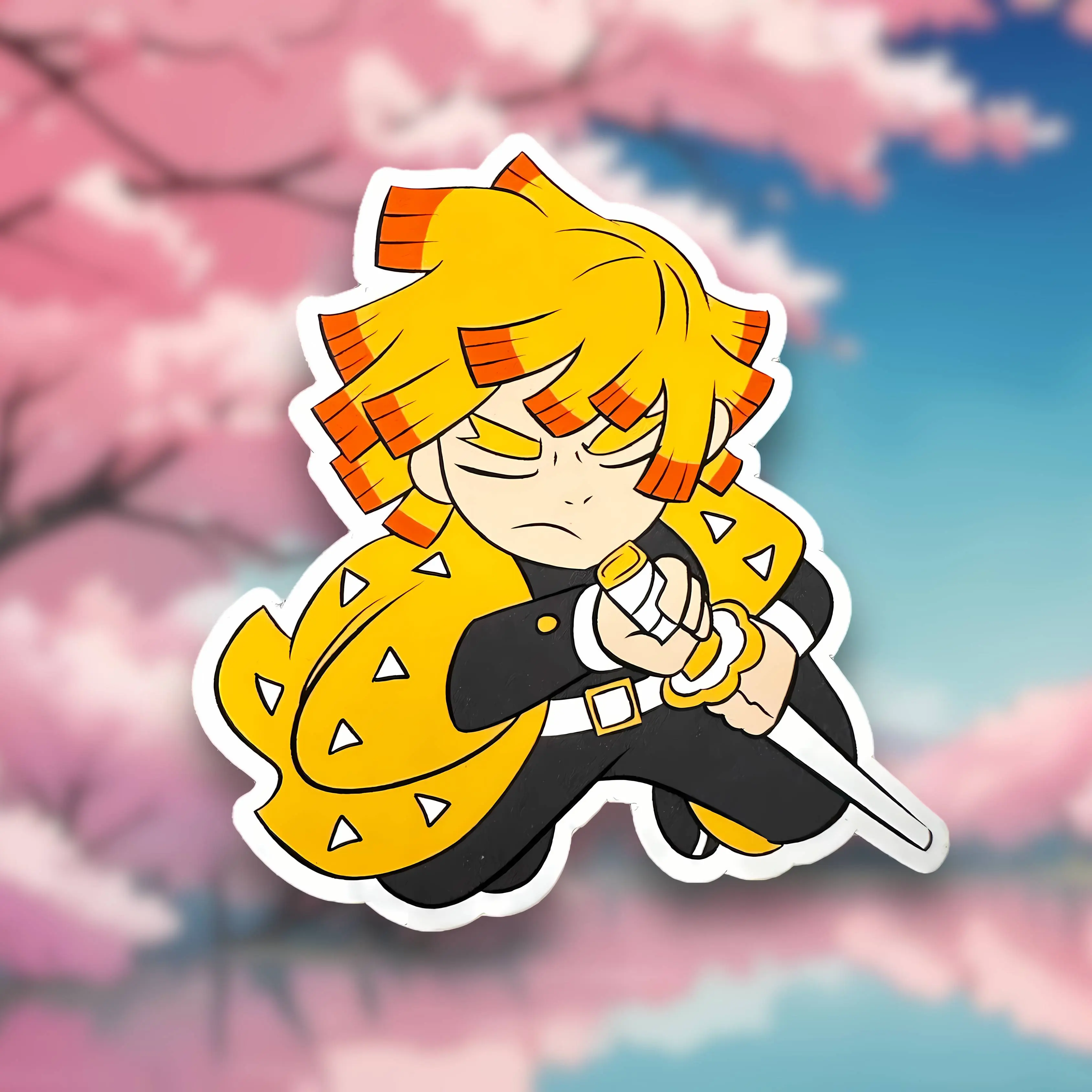 Zenitsu Sticker Decor Decorative