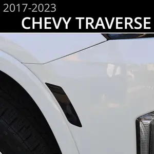 BocaDecals Pre-Cut Side Marker Tint Blackout Decals For 2018-2023 Chevy Traverse