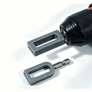 Professional Rebar Tie Wire Twisting Tool for Drills - 2PCS Heavy Duty Steel Wire Twister with 6mm Hex Shank for Construction and Fencing Projects