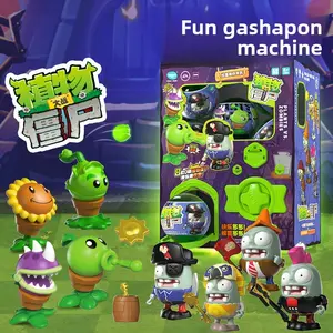 Plants vs. Zombies Gacha Machine Blind Box Official Boys' Children's Toy Egg Treasure Backpack Assembling Figure Gift