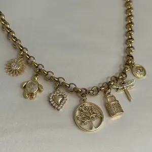 Rolo Gold Chain - Custom Charm Necklace or Bracelet