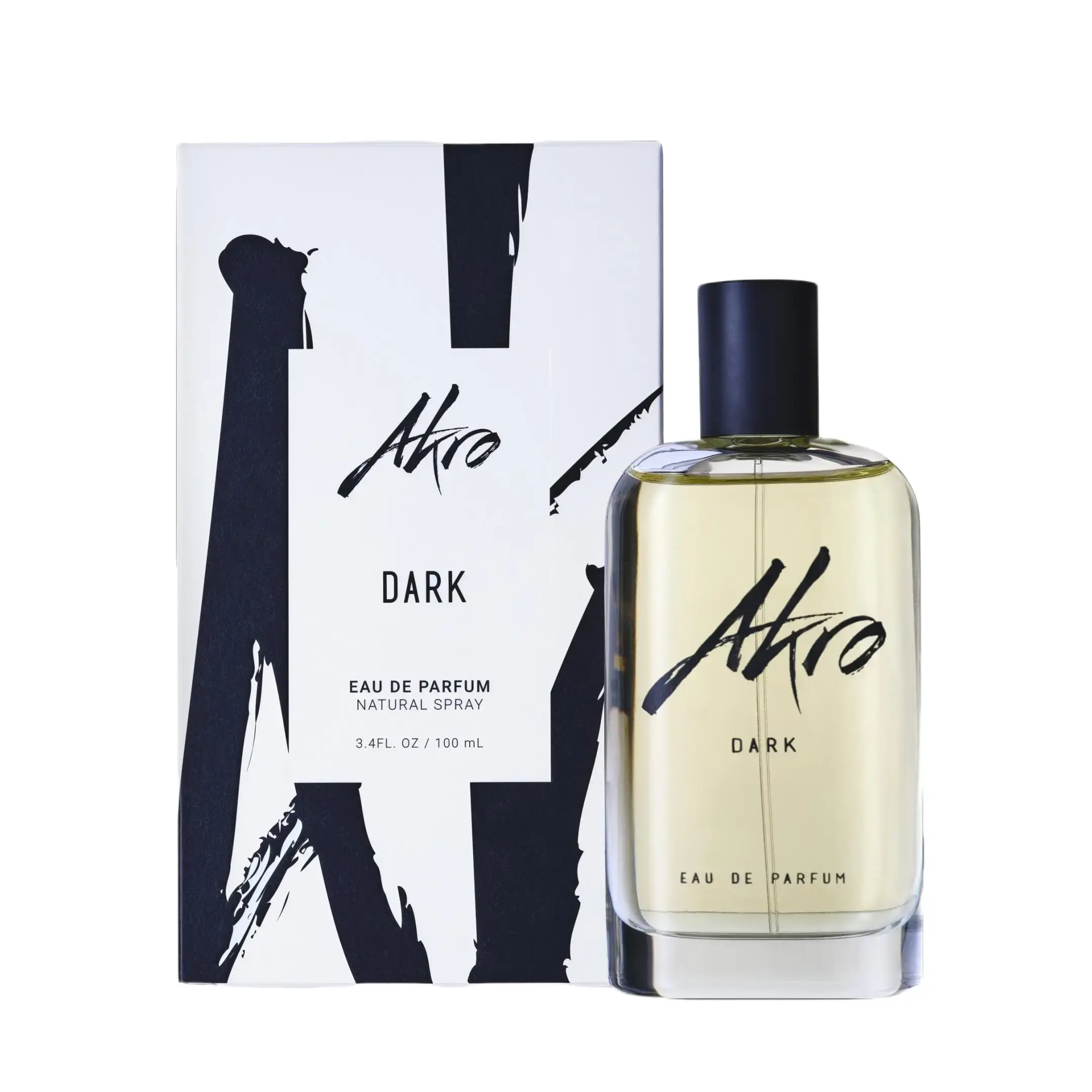 Akro Dark for Unisex Eau de Parfum Spray, 3.4 Ounce