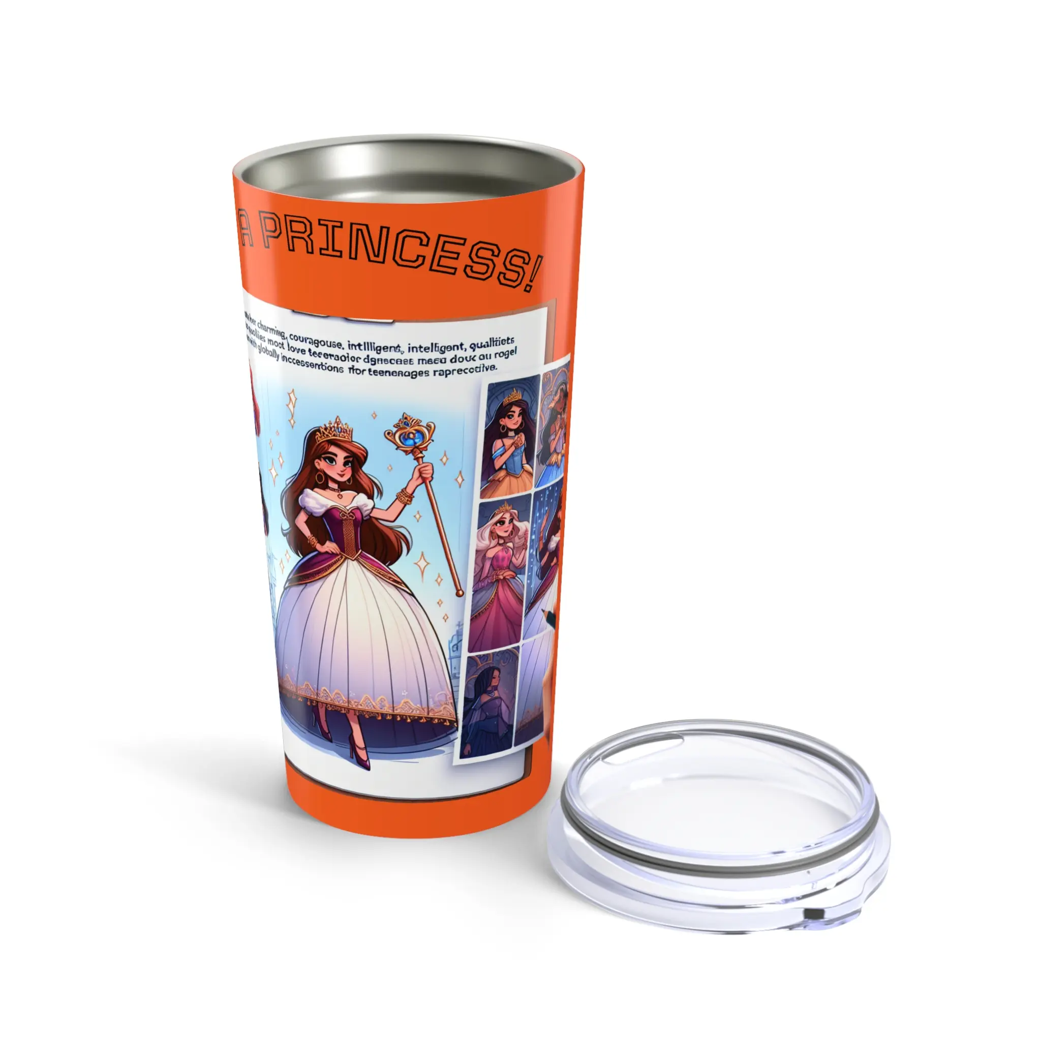 Princess-Themed 20oz Tumbler - Empowering Drinkware for Kids, Gifts for [...]