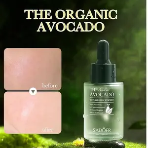 SADÓER The Organic Avocado Anti-Wrinkle Serum 1.01 Fl Oz for Hydrating and Repairing Dry Skin - Skincare Solution - Comfort Moisture Moisturizer Moisturizing Hydrate Honey Daily Lightweight