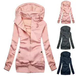 Women's Autumn/Winter Hooded Polyester Hoodie