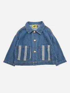 STRIPE POCKET CHORE COAT