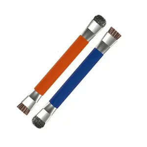 2-Pack Gas Stove Cleaner Kitchen Scrubber Small Steel Brush Powerful Degreaser for Cooktops Multi-Functional Dead Angle Crevice Cleaning Tool