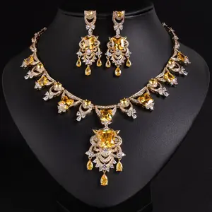 Luxurious diamond-encrusted high-end heavy-duty luxury long necklace with European and American pigeon blood rubies, suitable for banquets, engagements, and brides