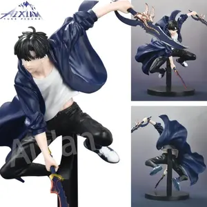 Aixlan 16CM Solo Leveling  Amine Figure Shadow King Sung Jin-Woo PVC Action Figure Collectible Model Toys Gift