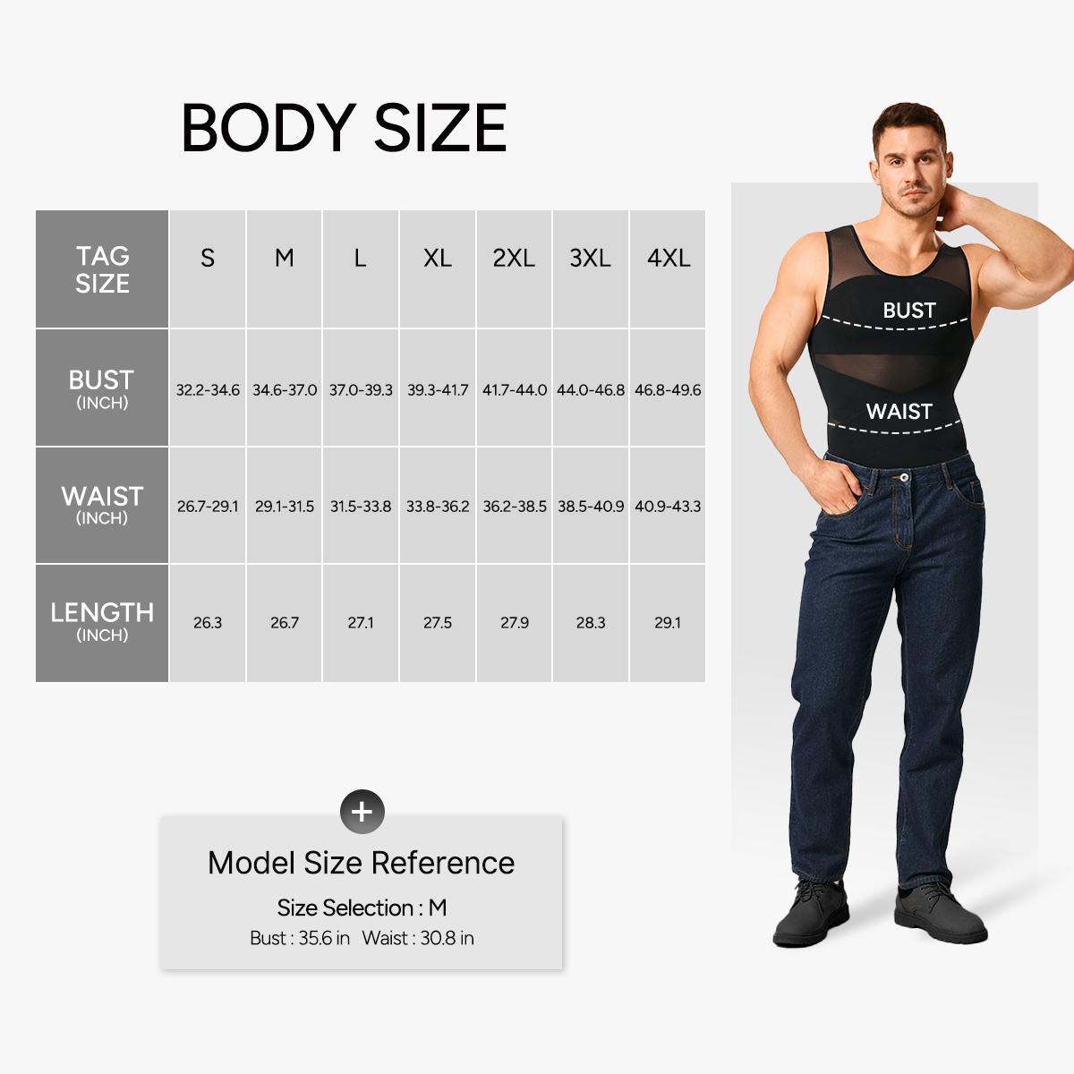 【2 pack】Men's Compression Shirt Shapewear Tanktop Menboobs And Tummy Control Fajas Undershirt SpringStatements