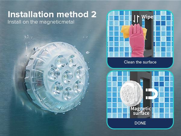 SANSI 8-Pack Submersible LED Pool Lights – RF Remote (200ft), Color-Changing Underwater Spotlights for Ponds, Showers & Inground Pools, Battery Charging, Waterproof with Glue, Magnets & Suction Cups– Perfect for Outdoorfun & Pool Decorations SANSI 8-Pack Submersible LED Pool Lights – RF Remote (200ft), Color-Changing Underwater Spotlights for Ponds, Showers & Inground Pools, Battery Charging, Waterproof with Glue, Magnets & Suction Cups– Perfect for Outdoorfun & Pool Decorations