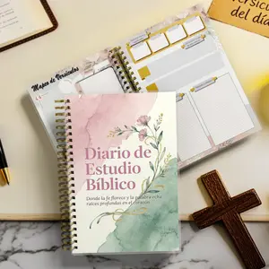 Deepening Scripture Study Prayer Journal for Christian Women | Undated Verse Mapping Logbook with A5 Thick Paper & Spiral Bound Design for Focused Reflection & Spiritual Growth (Spanish Version)