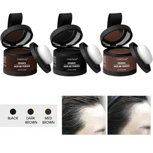Two-box set Hairline Powder Instantly Conceals Hair Loss Waterproof Root Touch Up Powder with Squalane for Natural Finish & Grey Touch Ups Hairline, Sideburns, and Forehead Hair Filling Powder