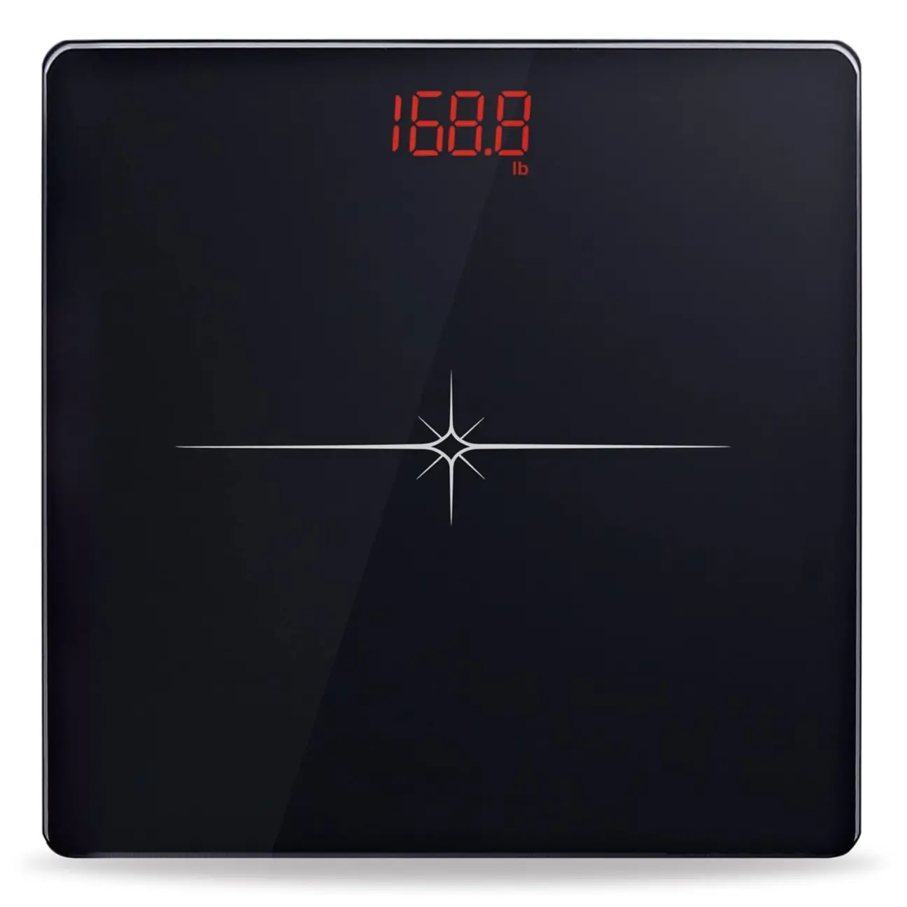Digital Scale for Body Weight, Precision Bathroom Weighing Scale Step-On Technology High Capacity, 330 lb,LED Display with High Precision Measurements Healthcare Black