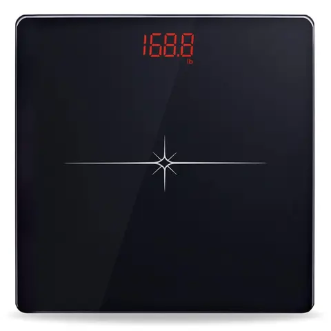 Digital Scale for Body Weight, Precision Bathroom Weighing Scale Step-On Technology High Capacity, 330 lb,LED Display with High Precision Measurements Healthcare Black