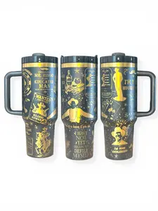 Doc Holliday “I’m Your Huckleberry” 40oz Engraved Tumbler Western Outlaw Tombstone Inspired Cup Drinkware Flask Water Bottle Perfect Gift Portable Reusable Mug