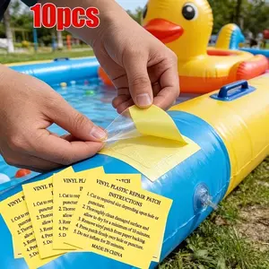 10 Piece Waterproof Repair Patches, Inflatable Gear Fix Kit, Tent & Swim Ring Repairs, Portable Reflective Outdoor Patches