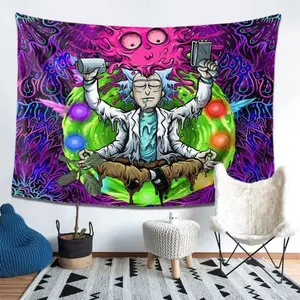 Funny Anime Tapestry for Bedroom Trippy Decorative Wall Hanging Tapestry,Trippy Anime Tapestry,Lightweight Tapestry College Dorm Living Room Home Decor
