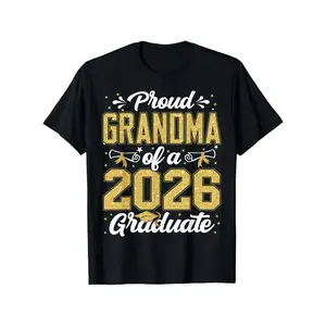 Proud Grandma of a Class of 2026 Graduate T-Shirt - Unisex Loose Fit Graduation Outfit Suitable for Dad, Mom, Parents, Retired Teacher Gifts (for Graduation,)