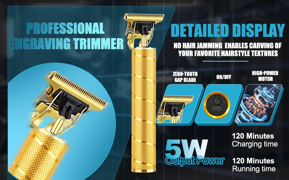 LQT All-In-One Men's Hair Cutting & Grooming Set, Cordless Rechargeable Hair Clipper, Detail Trimmer & Shaver with LCD Screen, Complete Home Barber Kit with Full Accessories, Save Money on Barbers for All Ages & Grooming Needs