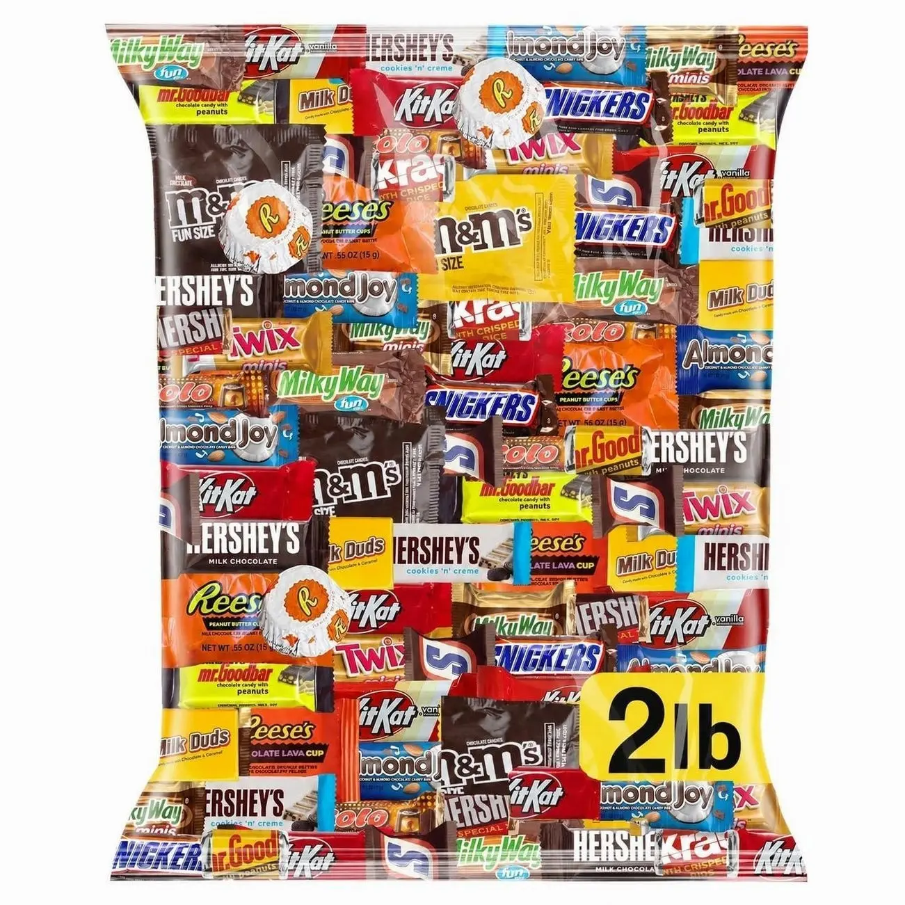 Assorted Chocolate Candy Variety Pack 2 LB Bulk Bag