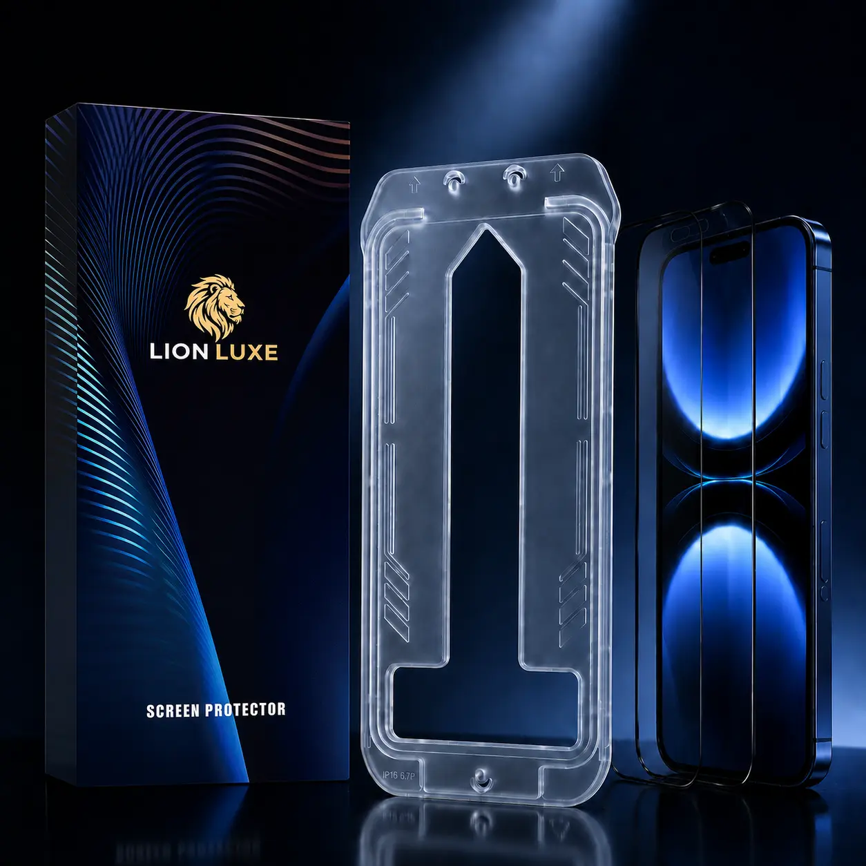LION LUXE iPhone 17 Premium Tempered Glass Screen Protector - 1,000+ Customer Favorite, Fingerprint-Resistant, Impact-Resistant, 28° Privacy Protection, 5-Layer Coating, Ultra-Thin Edges, HD Display