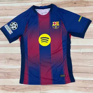 FC Barcelona 2025/26 Home Player Jersey Match Fit Performance Soccer Shirt Breathable Fan Edition
