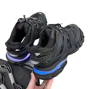 2026 Luxury Designer Track 3.0 LED Sneakers – Retro Bright Light-Up Shoes, Premium Upper Shock-Absorbing Cushion, Anti-Slip Sole, Warm for Sporty Street Fashion & Daily Wear!