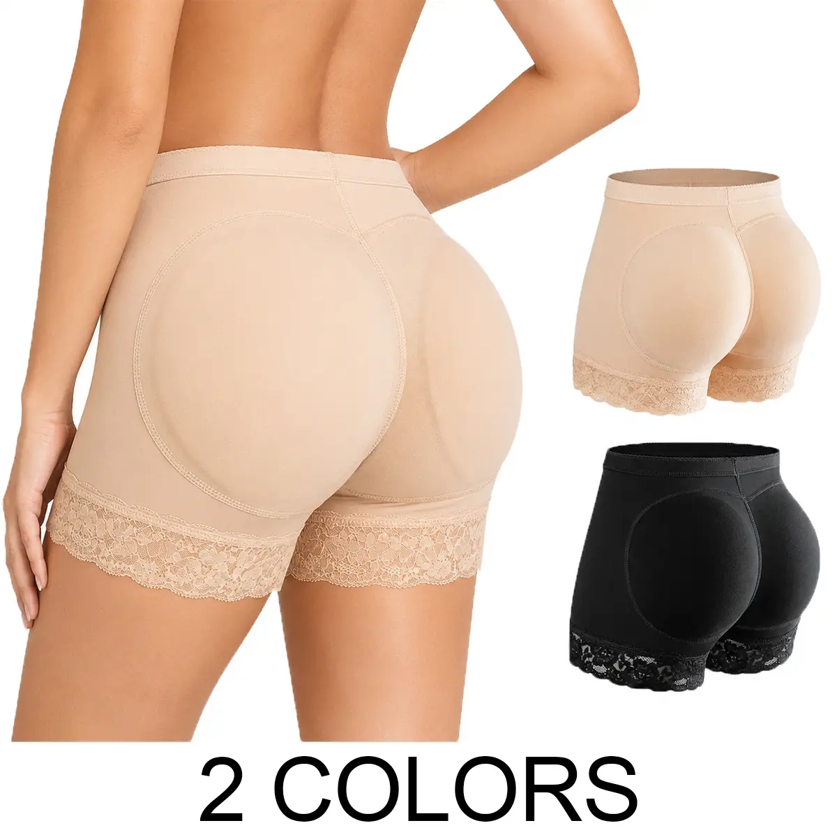 ZGQNBelle Seamless Tummy Control Body Shaper Boyshorts Women Butt Lifter Compression Leg Leggings Fit Soft Fabric Smooth Overall Fitness Underwear Patchwork Lace
