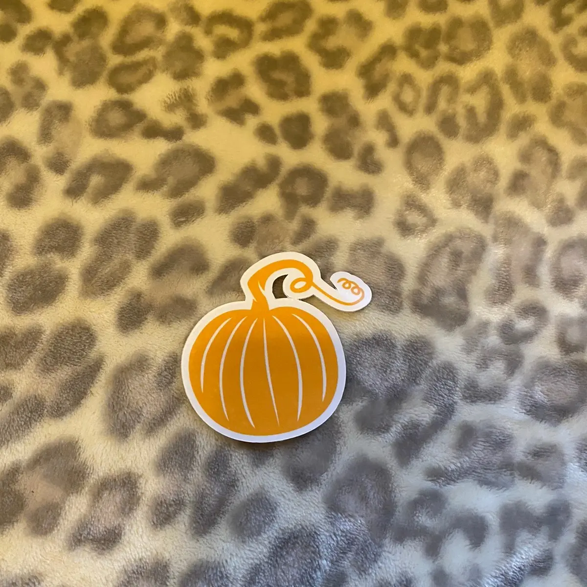 Pumpkin fall waterproof sticker