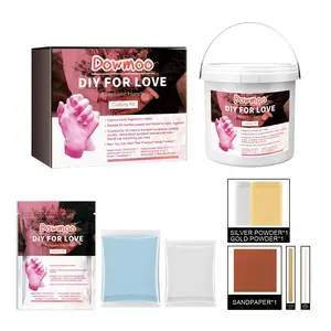 Love Hand Casting Kit - DIY Keepsake for Couples, Family & Friends-3D Hand Mold Making Kit | Safe Material | Perfect Gift for Christmas, Birthday & Anniversary