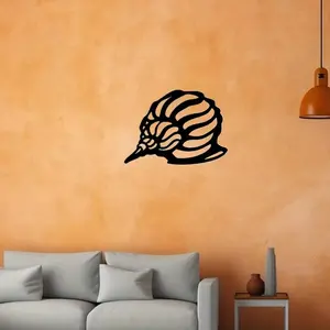 CIFbuy Elegant Seashell Metal Wall Art for Living Room Decor, Stylish Wall Hanging Outdoor Bedroom